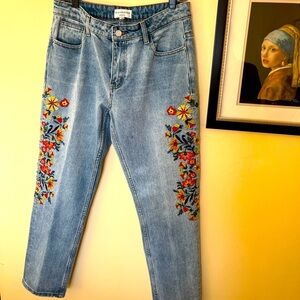 Boho boyfriend jeans